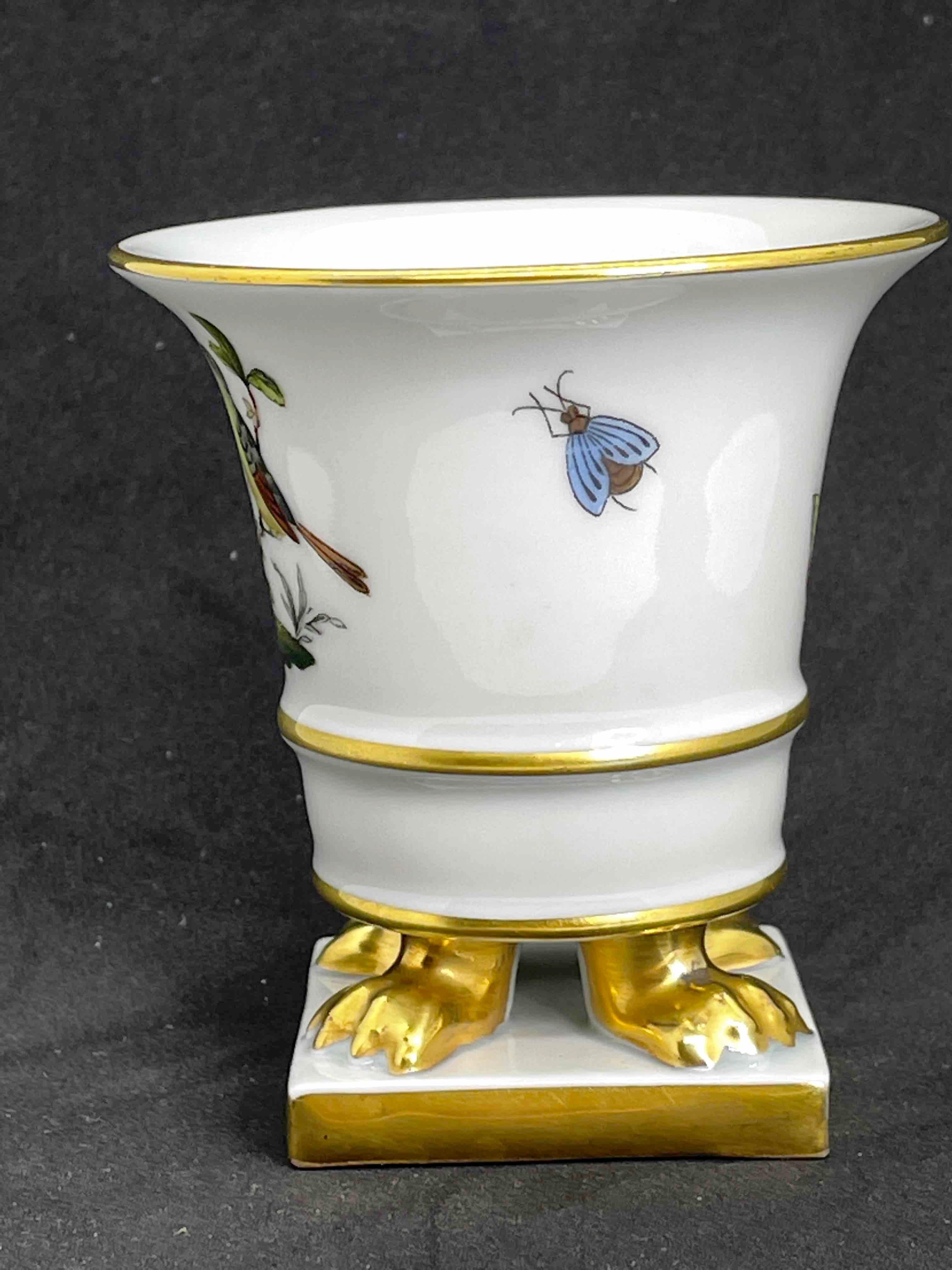 herend rothschild bird vase