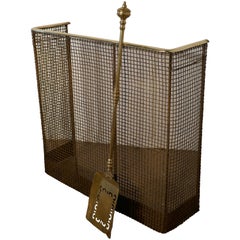 Petite High Victorian Nursery Fire Guard, Brass Fender
