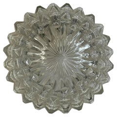 Kleine Einbaubeleuchtung aus Eiskristallglas, Vintage, Deutsch, 1960er Jahre RZB Leuchten