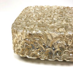 Einbau-Deckenleuchte Limburg mit Eismuster, 1960er Jahre