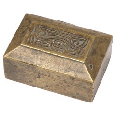 Petite Indonesian Brass Betel Box, c. 1900