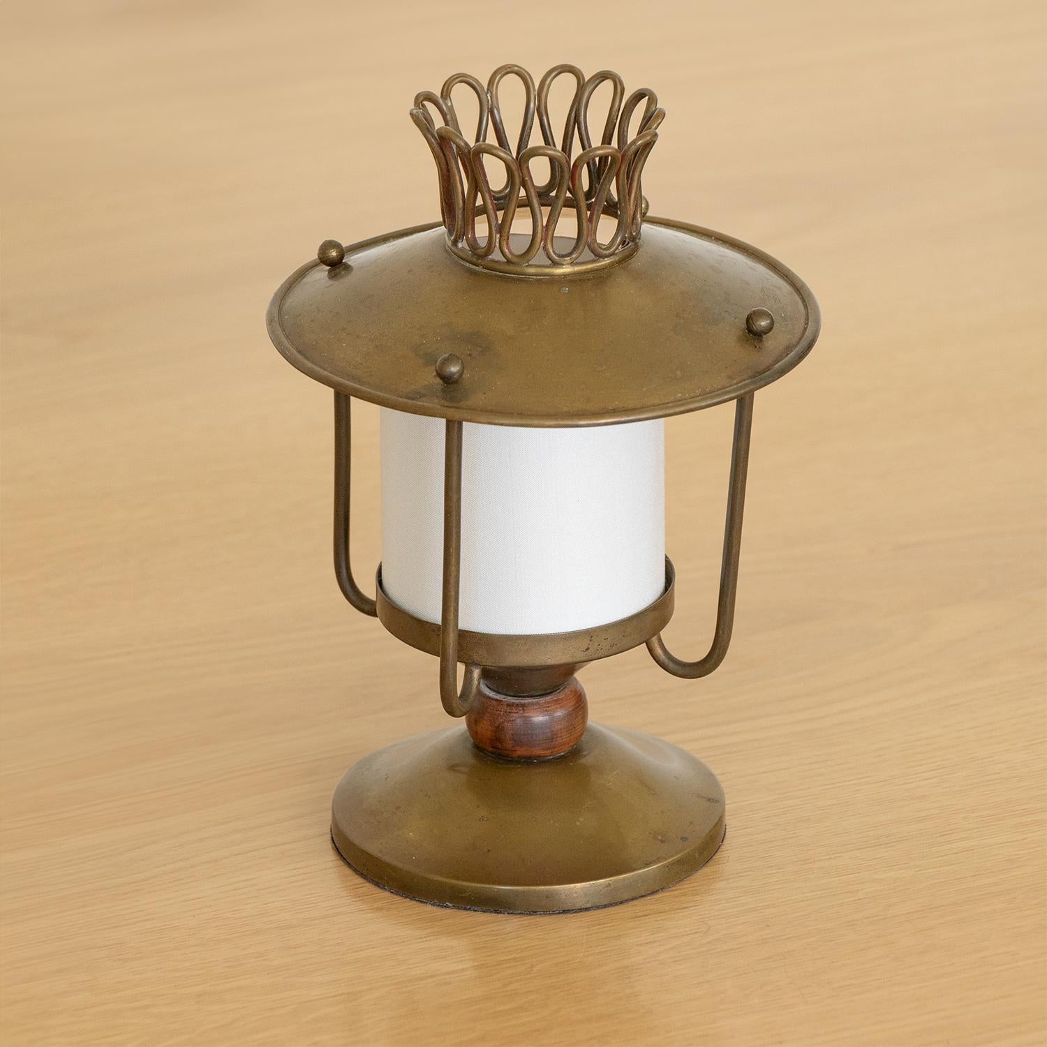 20th Century Petite Italian Brass Lantern 