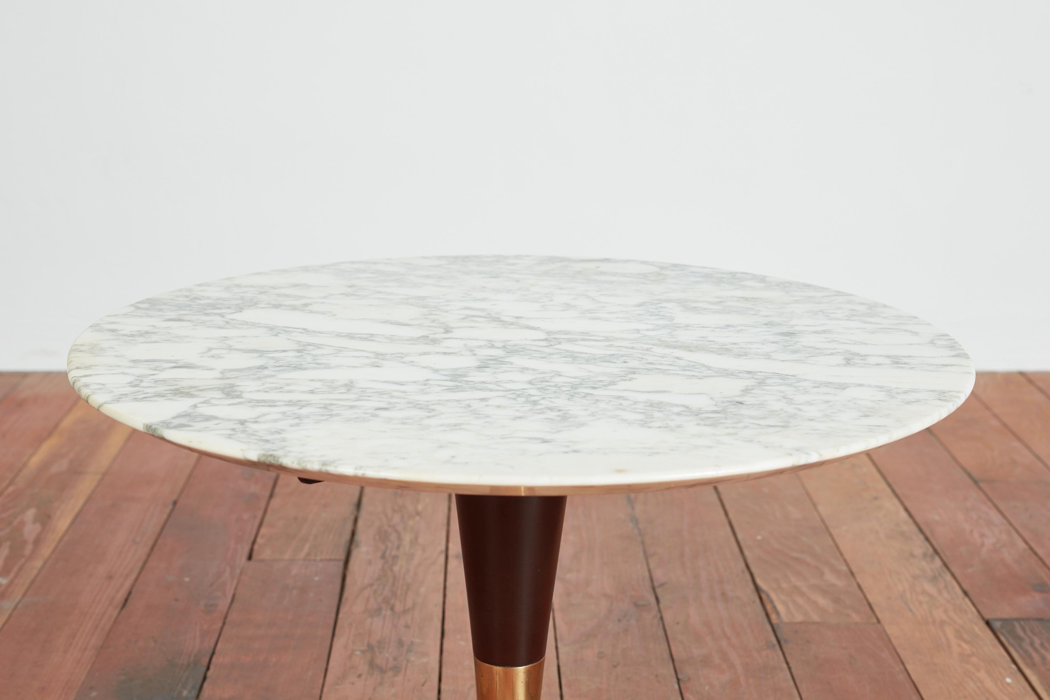 Petite Italian Marble Side Table For Sale 9