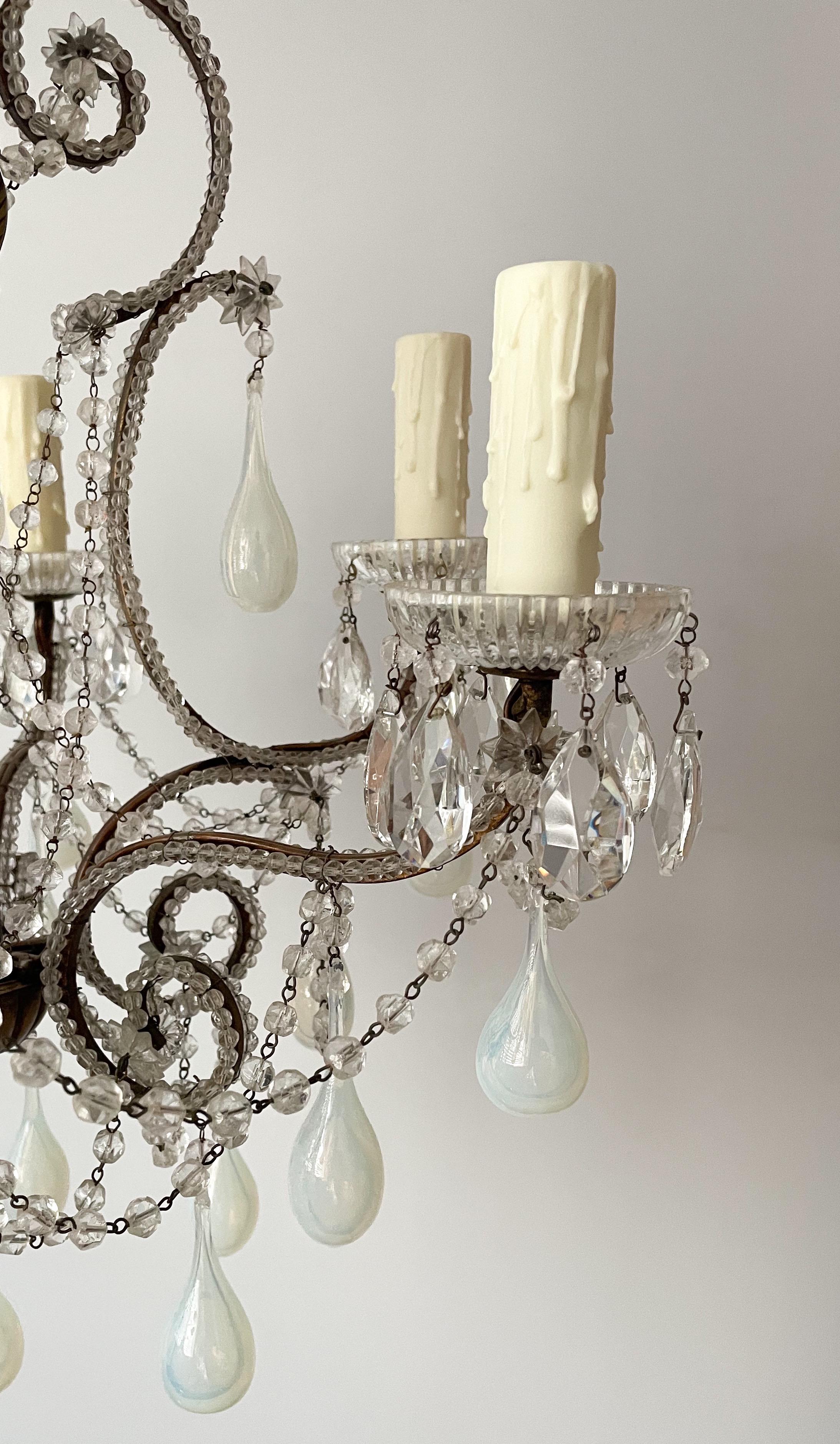 glass beaded chandelier