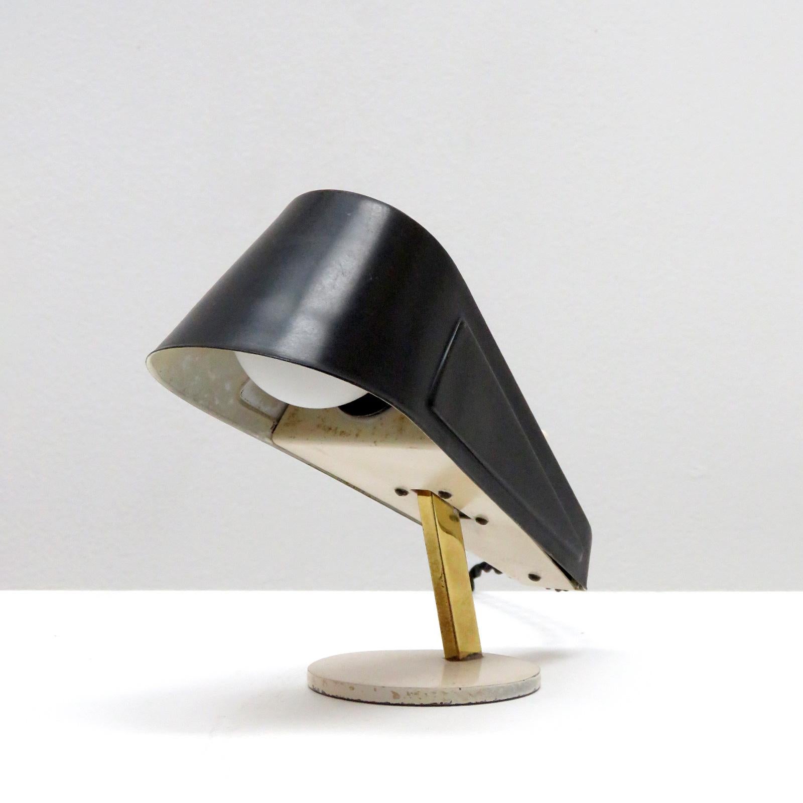 Enameled Petite Italian Table Lamp, 1960 For Sale