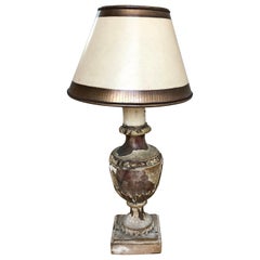 Petite Italian Urn Lamp with Parchment Shade