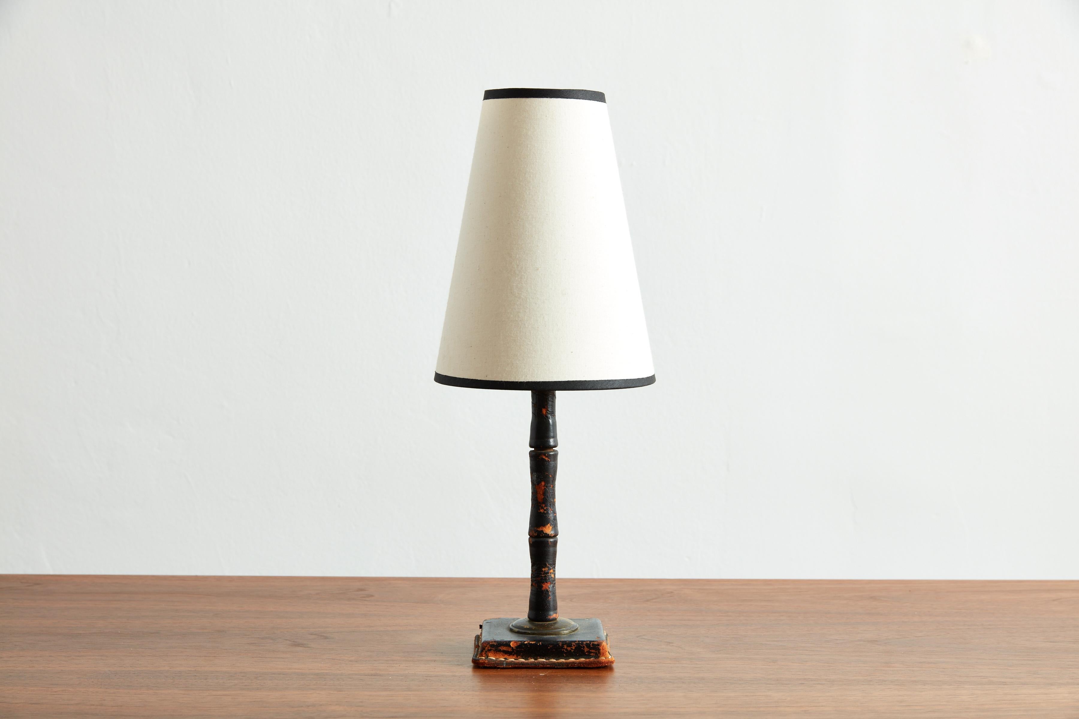 French Petite Jacques Adnet Table Lamp