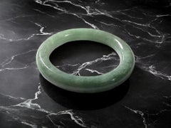 Petite Junior Burmese A-Jadeite Jade Bangle Bracelet 02203