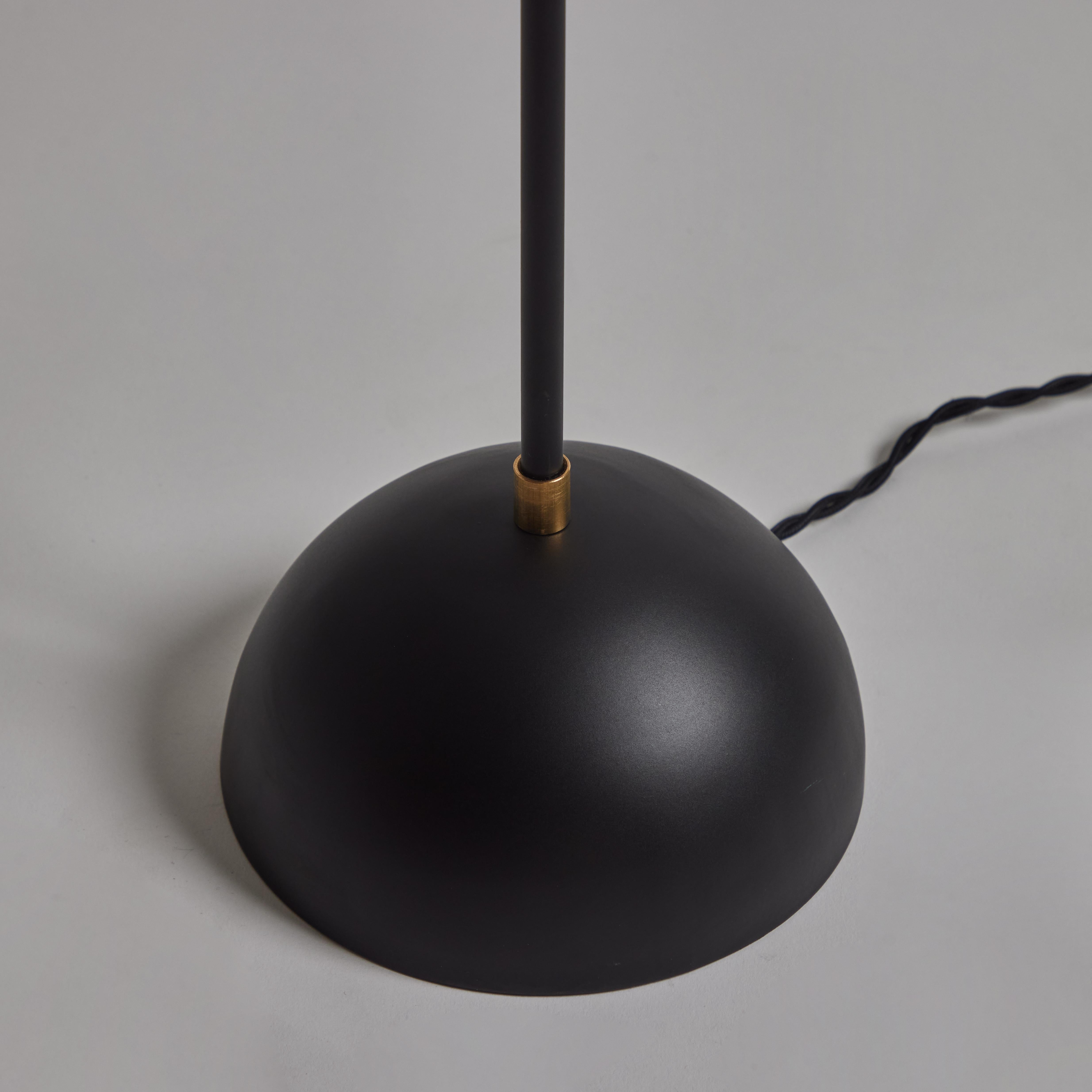 Petite 'KOKO' Floor Lamp in Opaline Glass & Brass by Alvaro Benitez For Sale 5