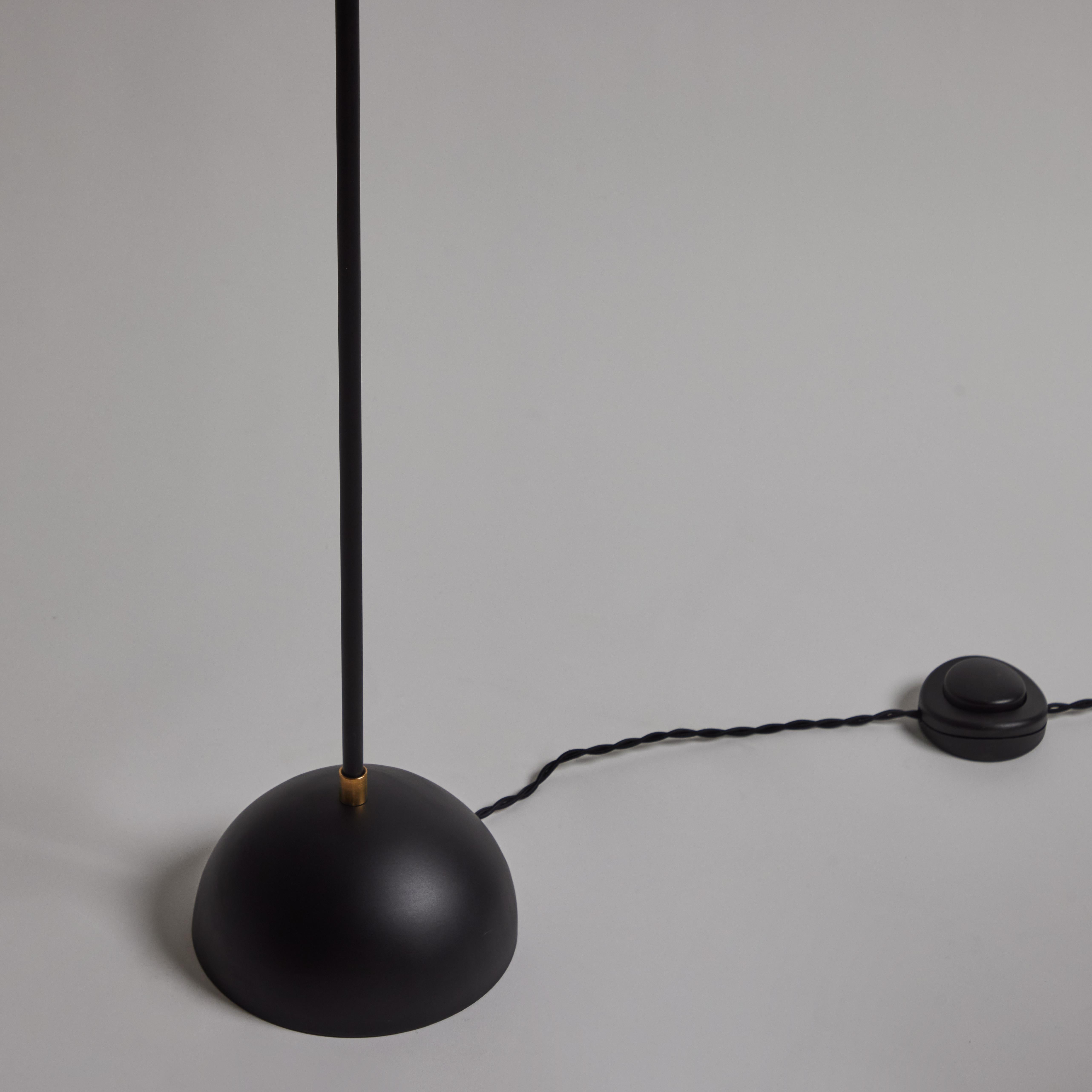 Petite 'KOKO' Floor Lamp in Opaline Glass & Brass by Alvaro Benitez For Sale 6