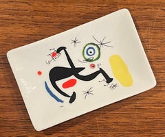 Keramikschale „La Biche Chantant La Tosca“ von Joan Miro, 1969