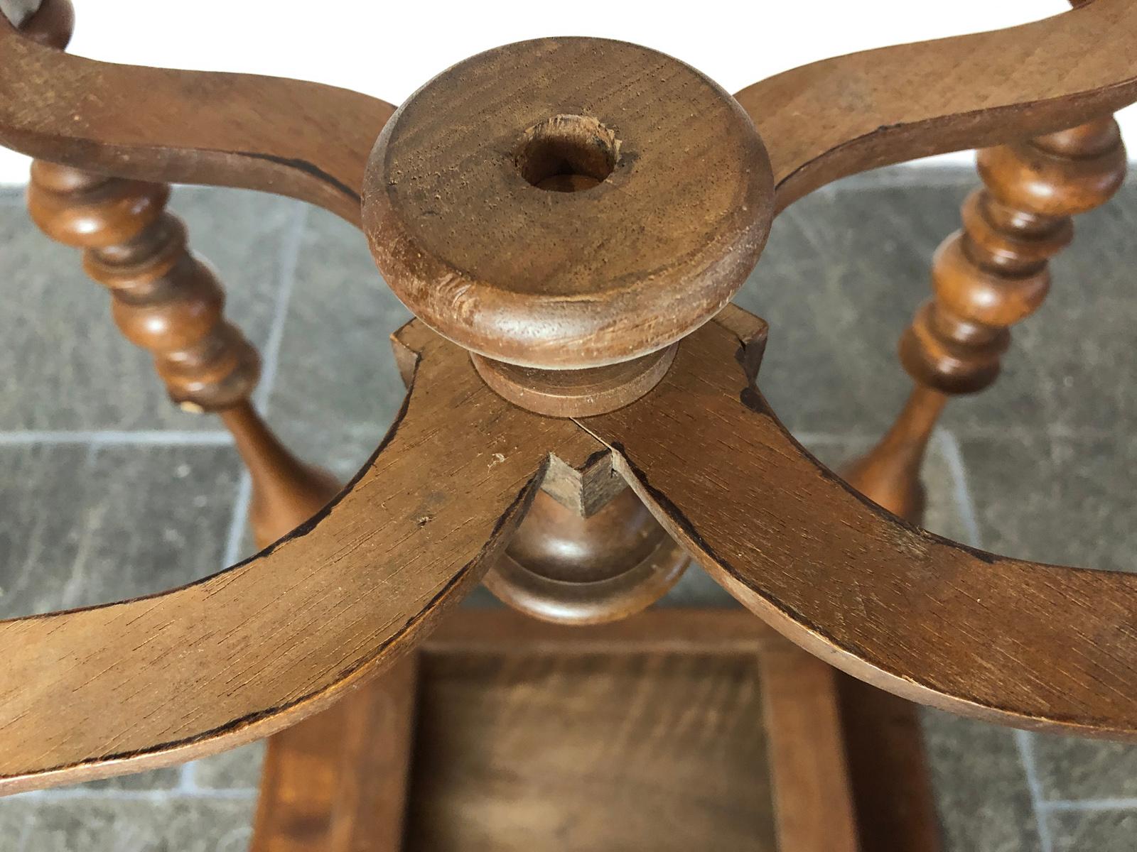 French, Petite Louis XIII Style Walnut Table For Sale 9