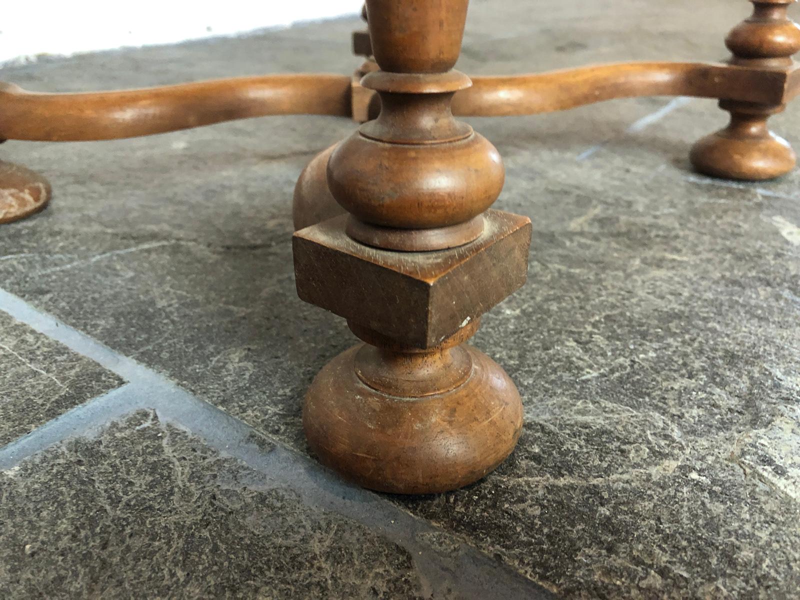 French, Petite Louis XIII Style Walnut Table For Sale 1