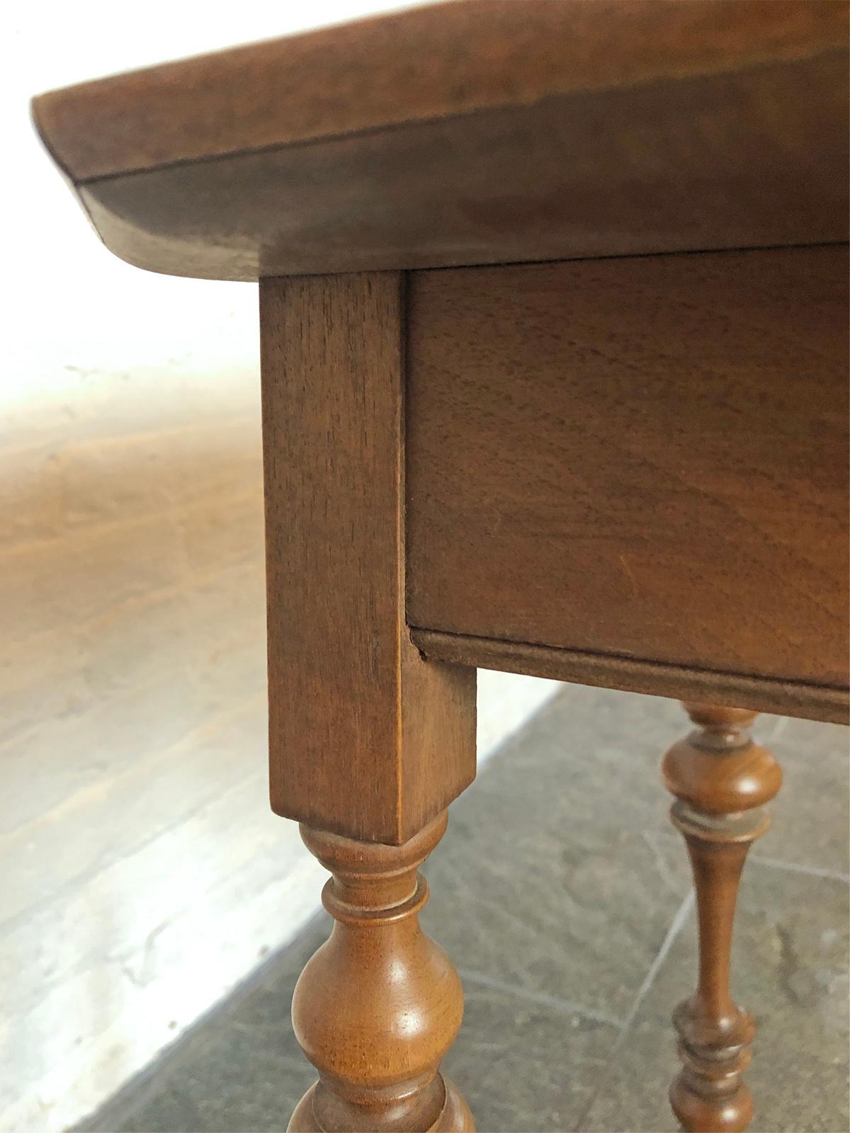 French, Petite Louis XIII Style Walnut Table For Sale 4