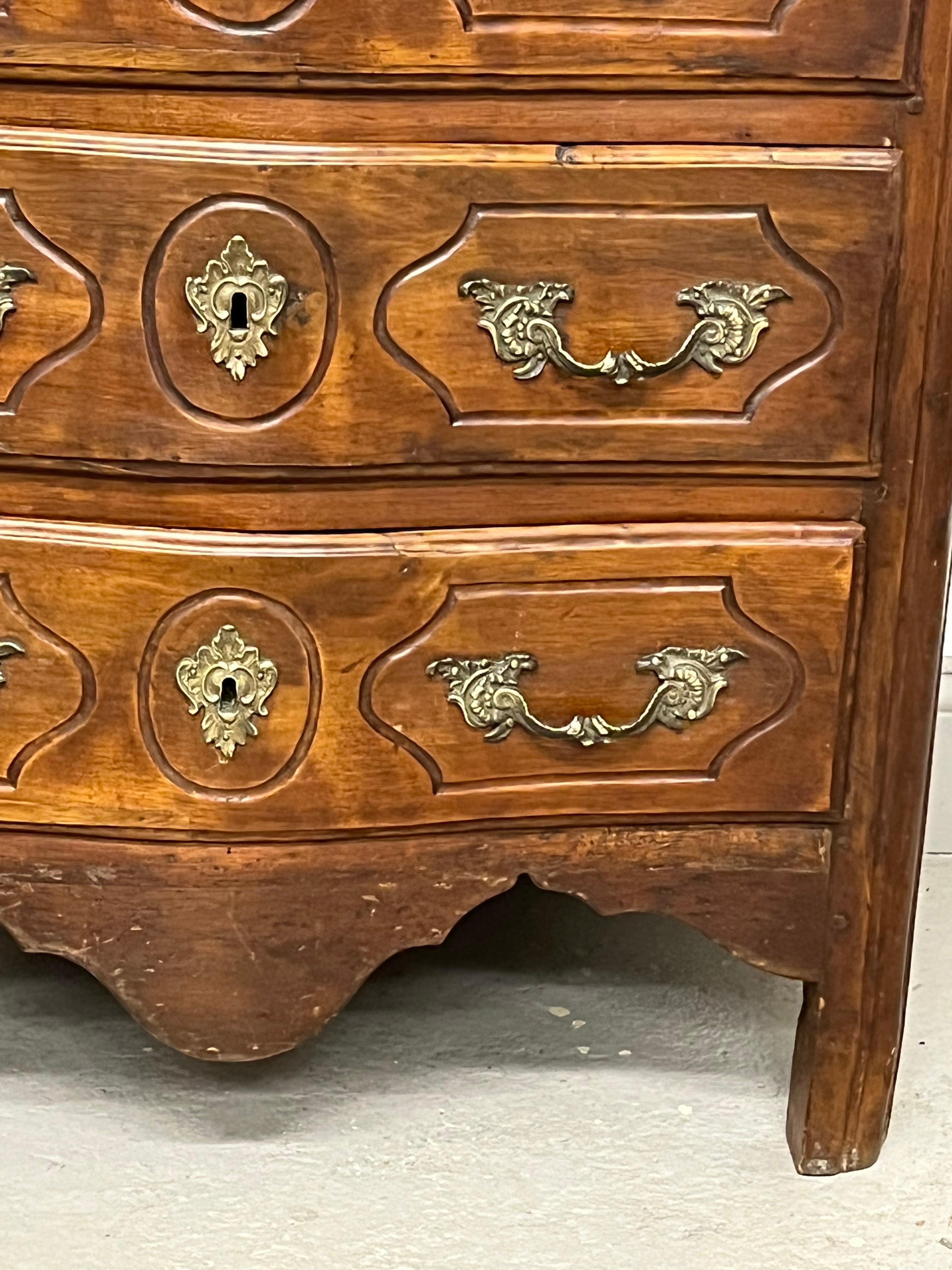 French Petite Louis XV Provincial Commode, 18th Century