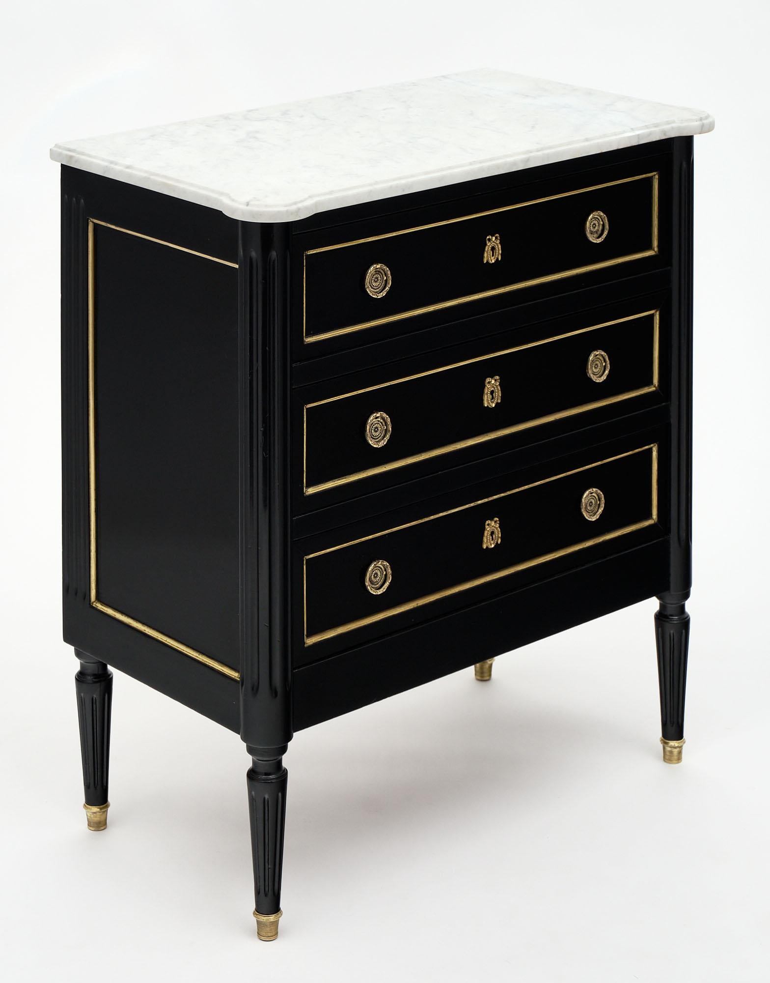 Ebonized Petite Louis XVI Style French Chest