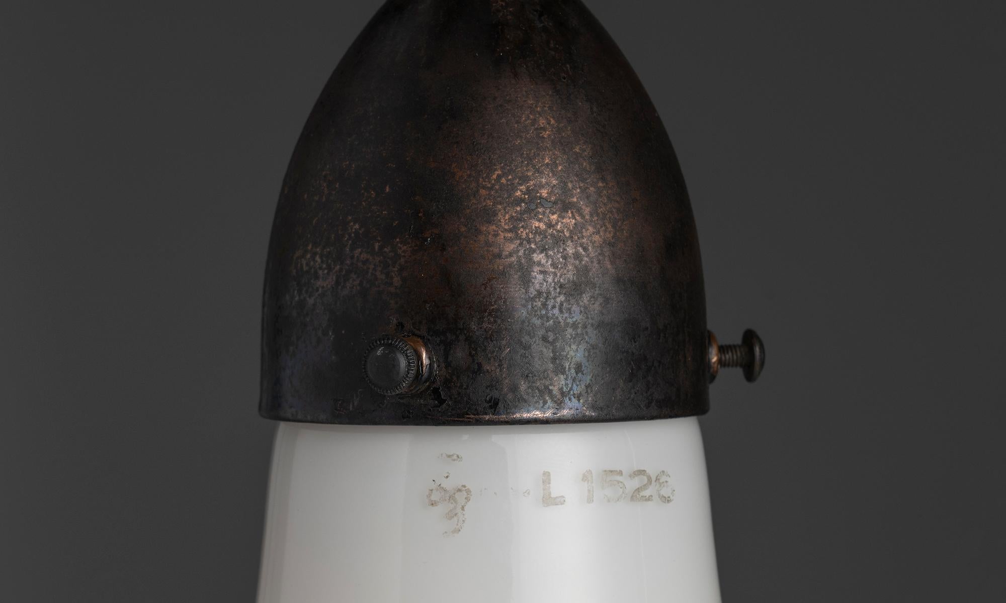 Petite Luzette Pendant by Peter Behrens, Germany Circa 1920 Bon état - En vente à Culver City, CA