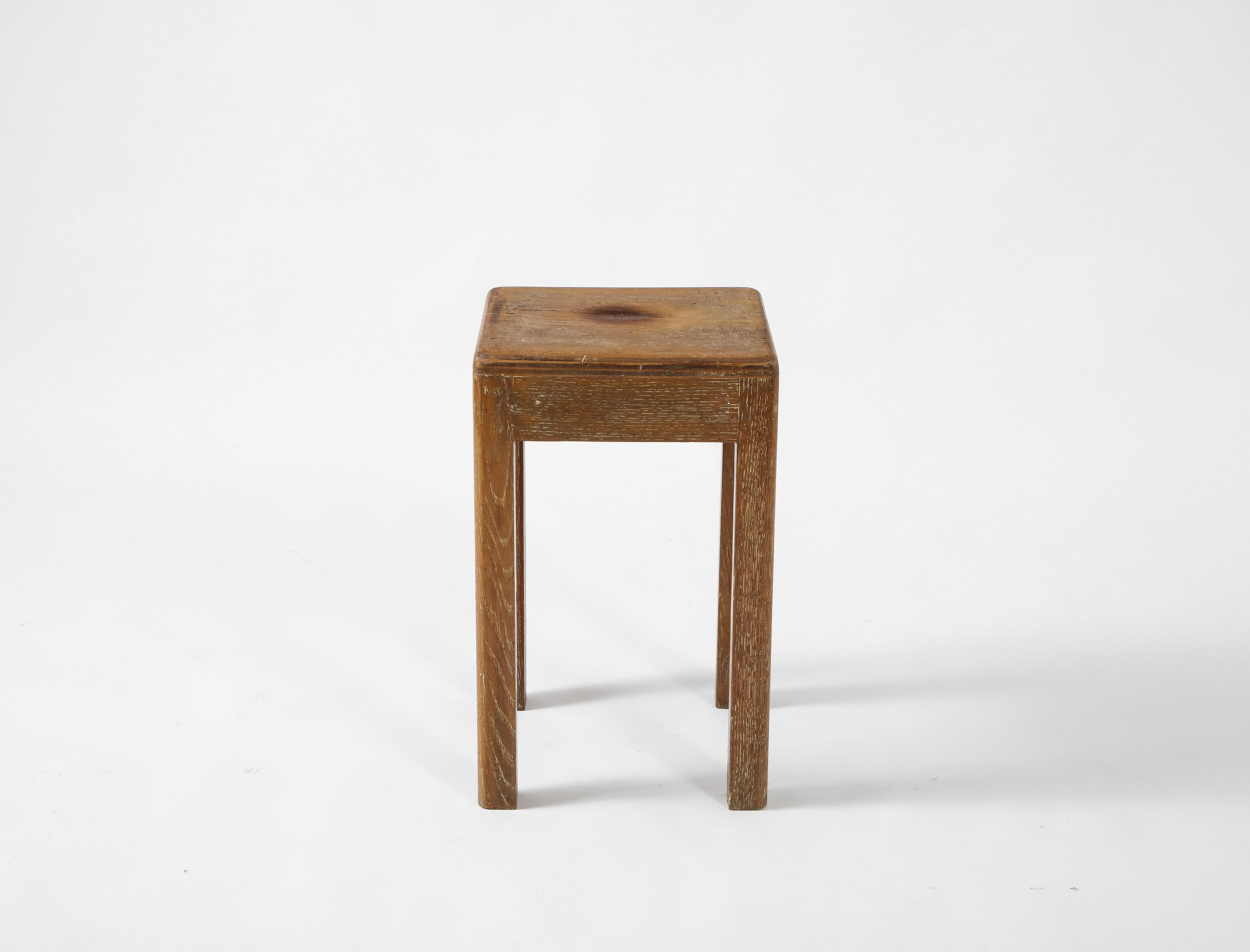 oak stool small