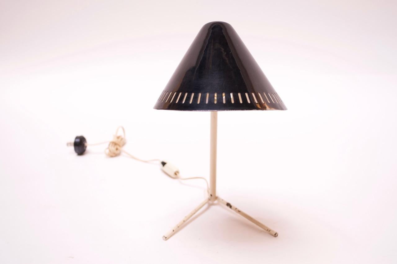 Mid-20th Century Petite Midcentury Italian Modern Metal Table Lamp / Wall Sconce For Sale