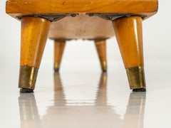 Petite Mid Century Modern Solid Wood Bookshelf