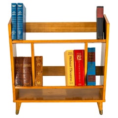 Petite Mid Century Modern Solid Wood Bookshelf