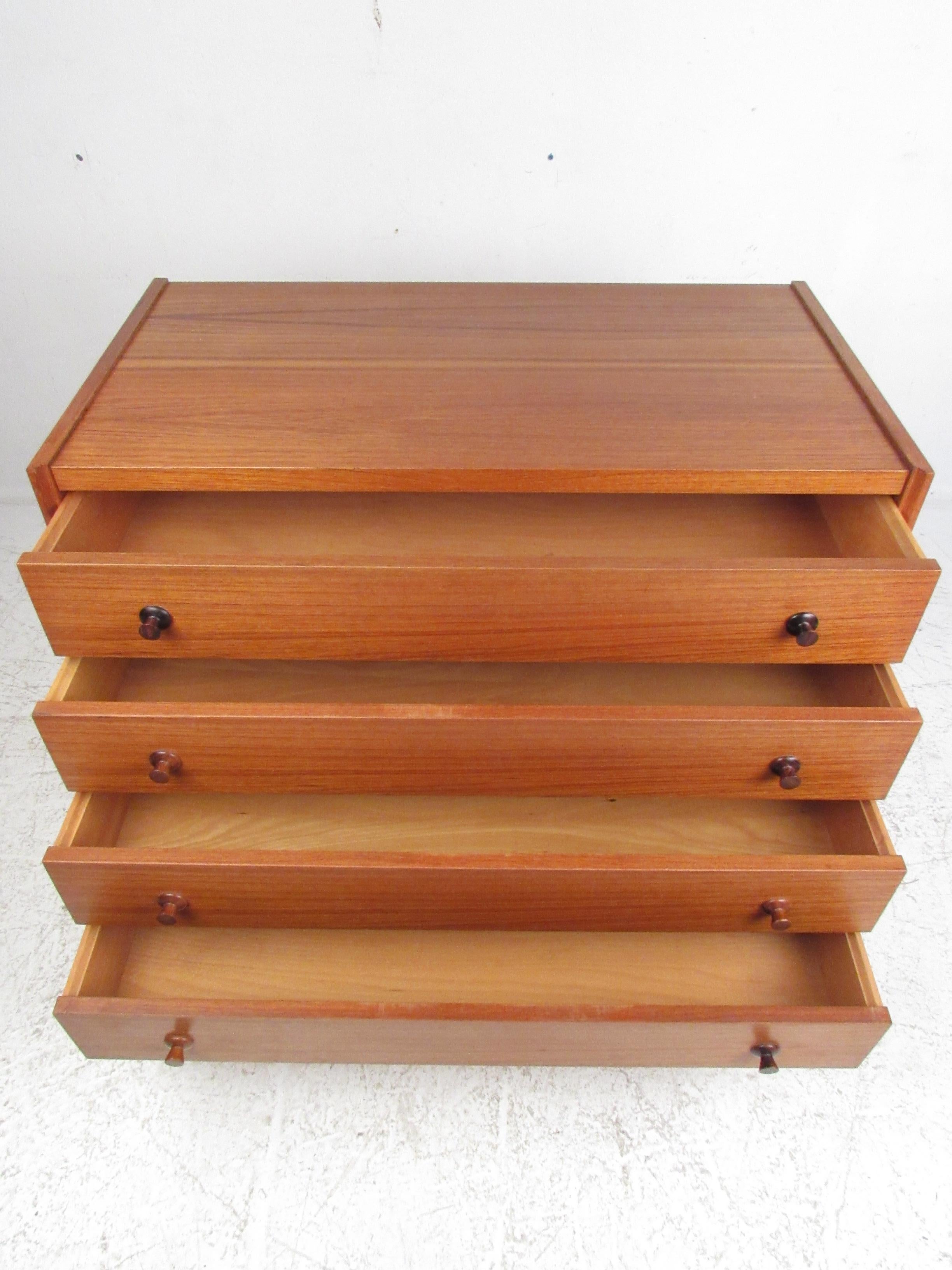 mid century teak chest of drawers