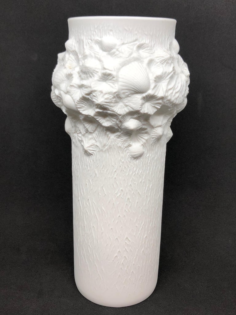 Petite Midcentury Bisque Fossil Vase by Kaiser Porcelain, Germany