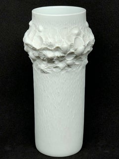 Petite Midcentury Bisque Fossil Vase by Kaiser Porcelain, Germany, 1970s