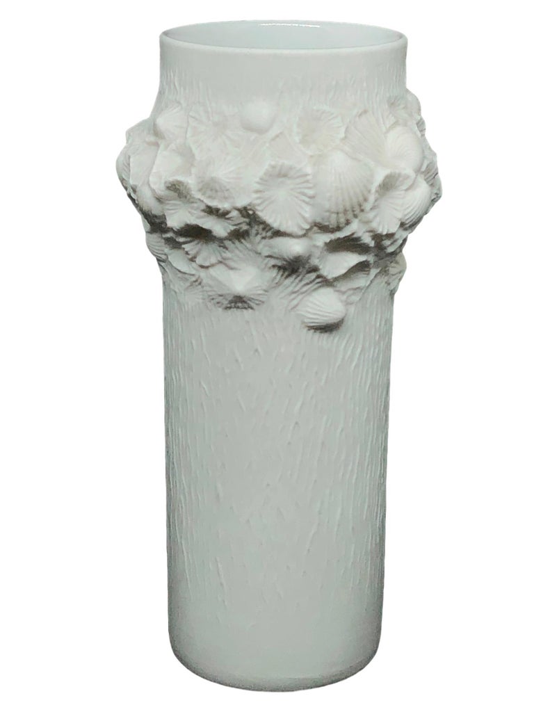 Petite Midcentury Bisque Fossil Vase by Kaiser Porcelain, Germany, 1970s  For Sale at 1stDibs