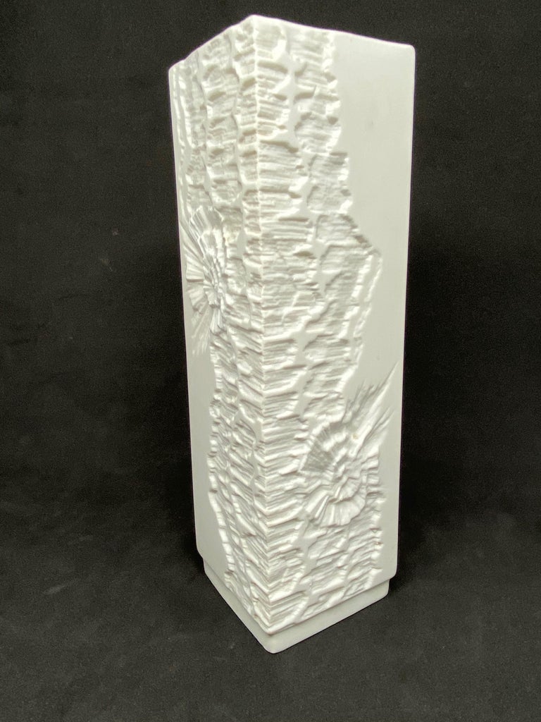 Petite Midcentury Bisque Fossil Vase by Kaiser Porcelain, Germany