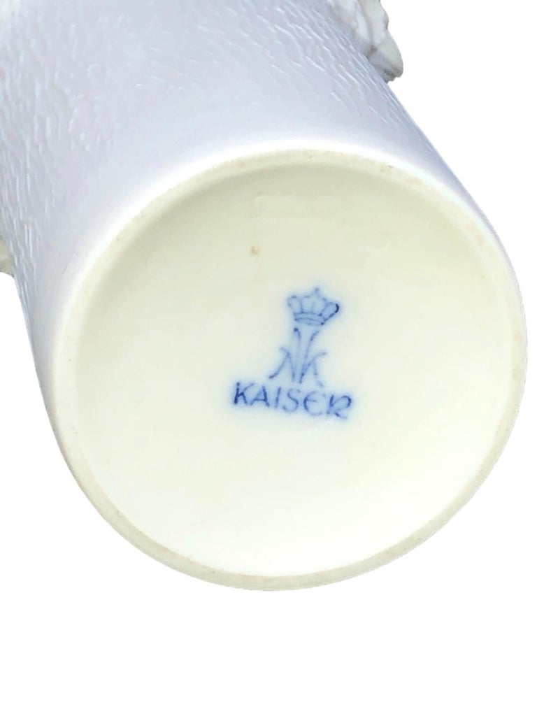 Petite Midcentury Bisque Fossil Vase by Kaiser Porcelain, Germany