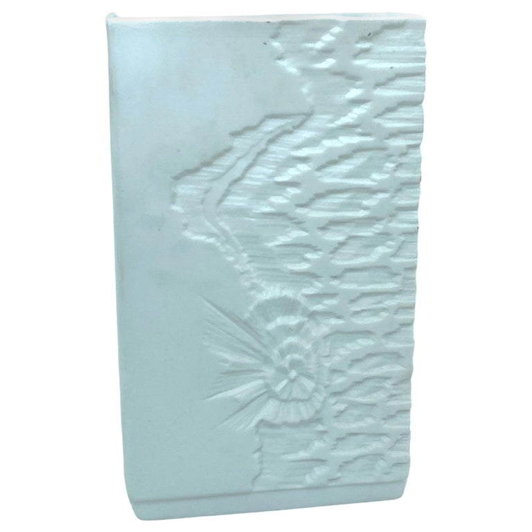 Petite Midcentury Bisque Fossil Vase by Kaiser Porcelain, Germany