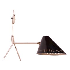 Vintage Petite Midcentury Italian Modern Metal Table Lamp / Wall Sconce