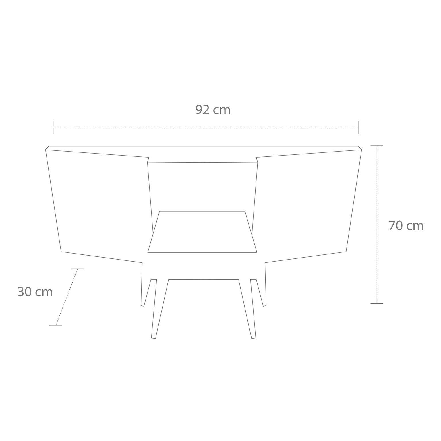 Petite Midcentury Record Player Console 3