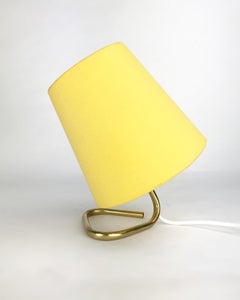 Petite Midcentury Rupert Nikoll Brass Nightstand Table Lamp, 1950s, Austria