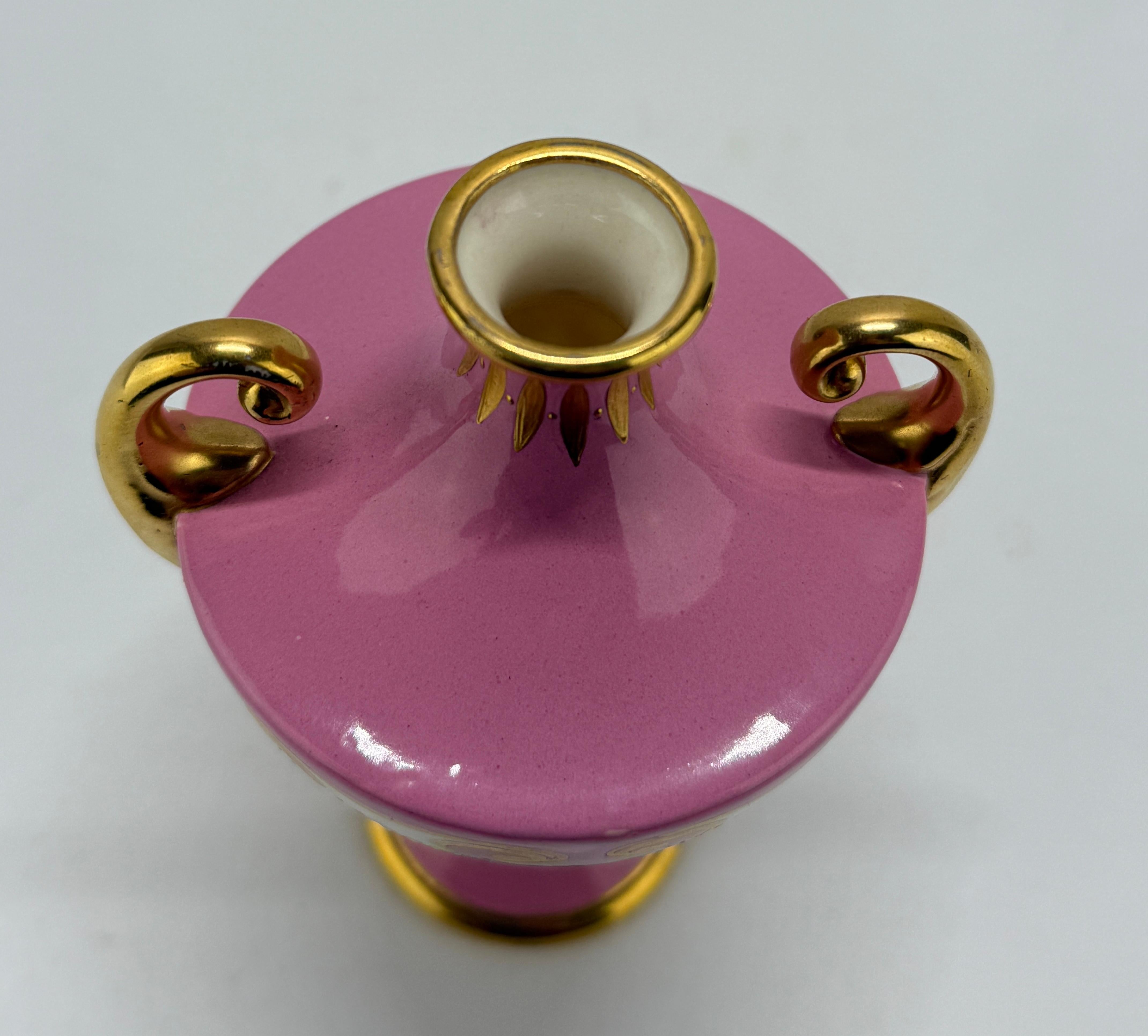 Petite Minton Vaso da gabinetto in porcellana neoclassica C.C. 1891 in vendita 2