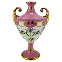 Antique Petite Mintons Neoclassical Porcelain Cabinet Vase C. 1891