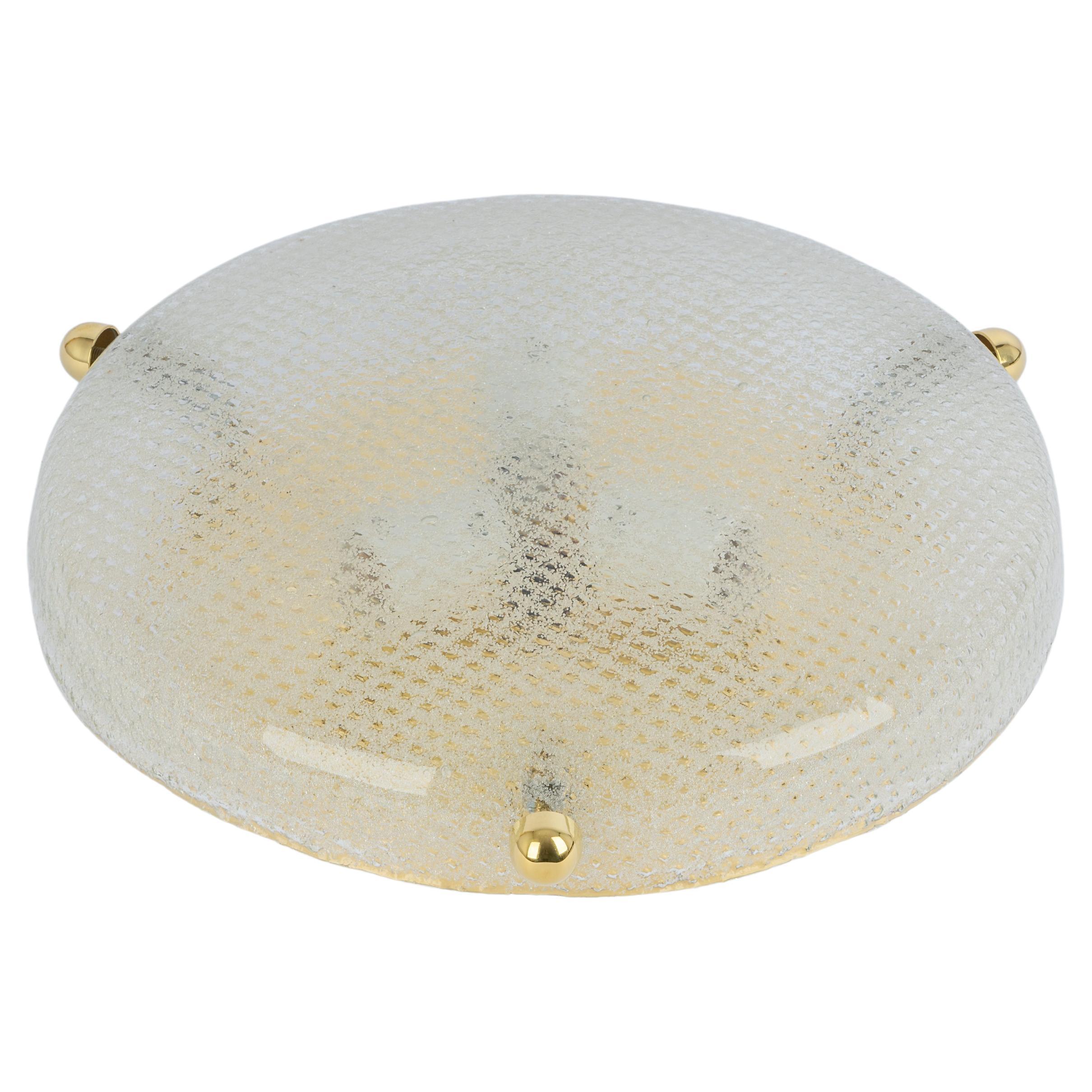 Petite Murano Flushmount / Applique di Hillebrand, Germania, anni '70