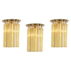 Petite lampe à encastrer en verre de Murano Design Venini pour Kalmar, Autriche, 1970