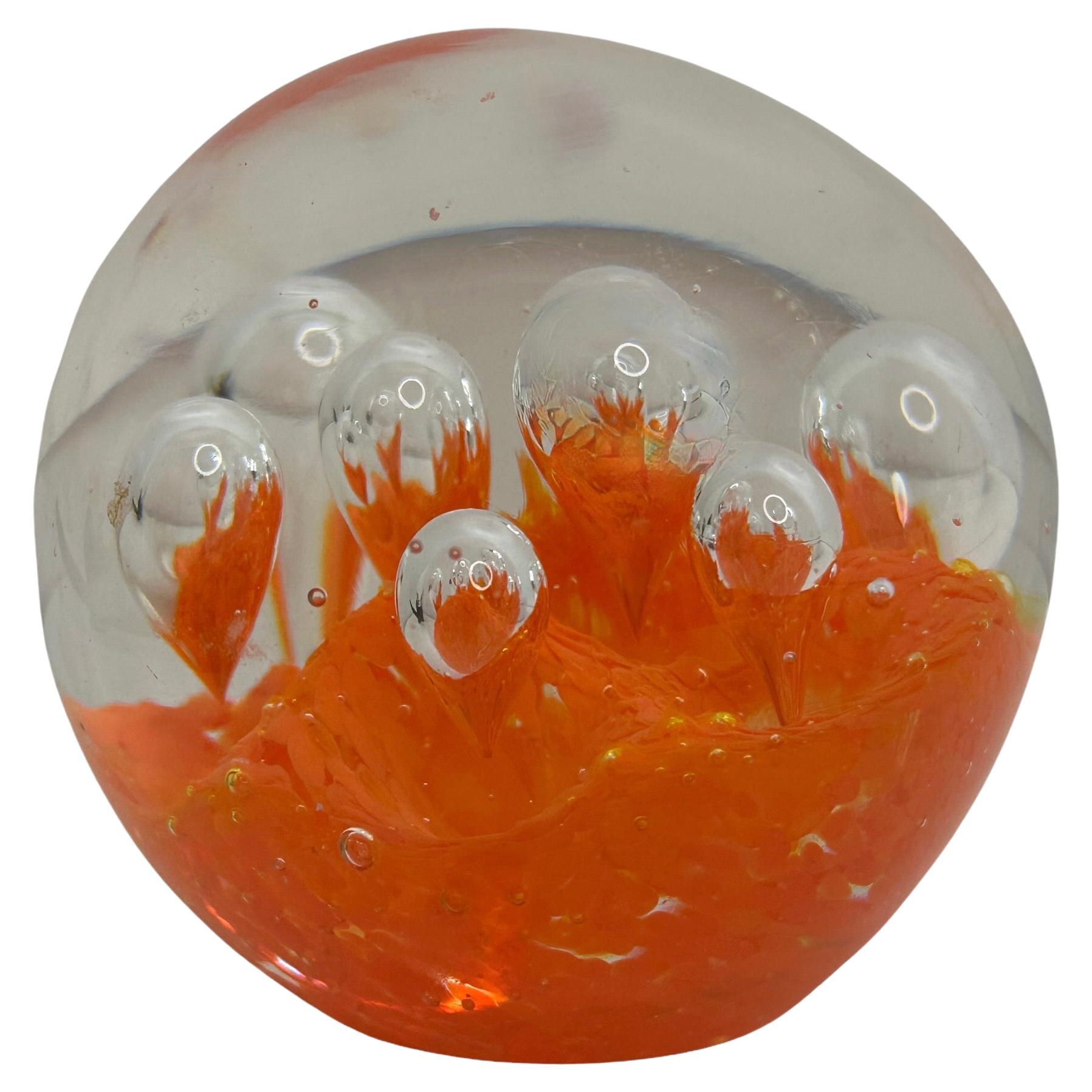 Petite Murano Glass Paperweight Mid-Century Modern, Italy 1980s For Sale