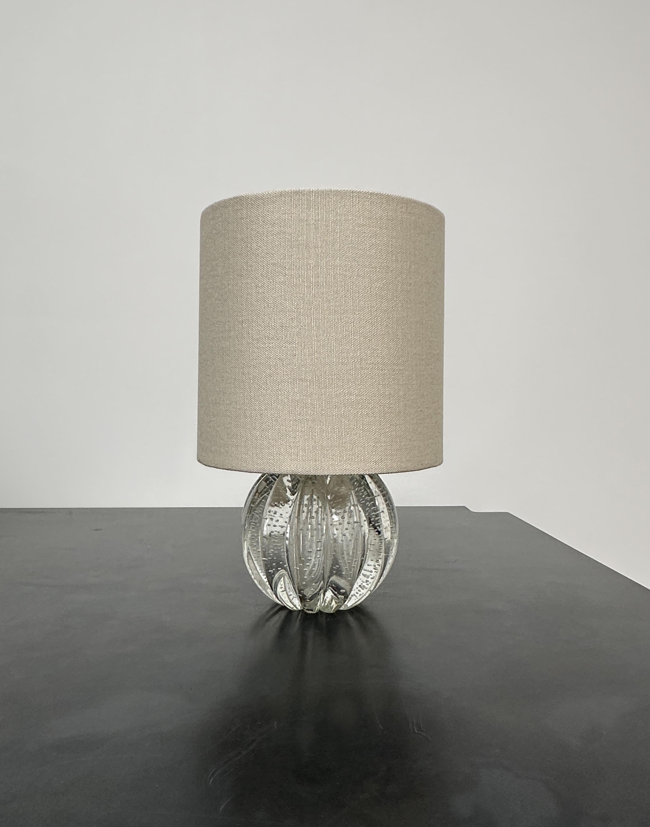 Italian Petite Murano Glass Table Lamp