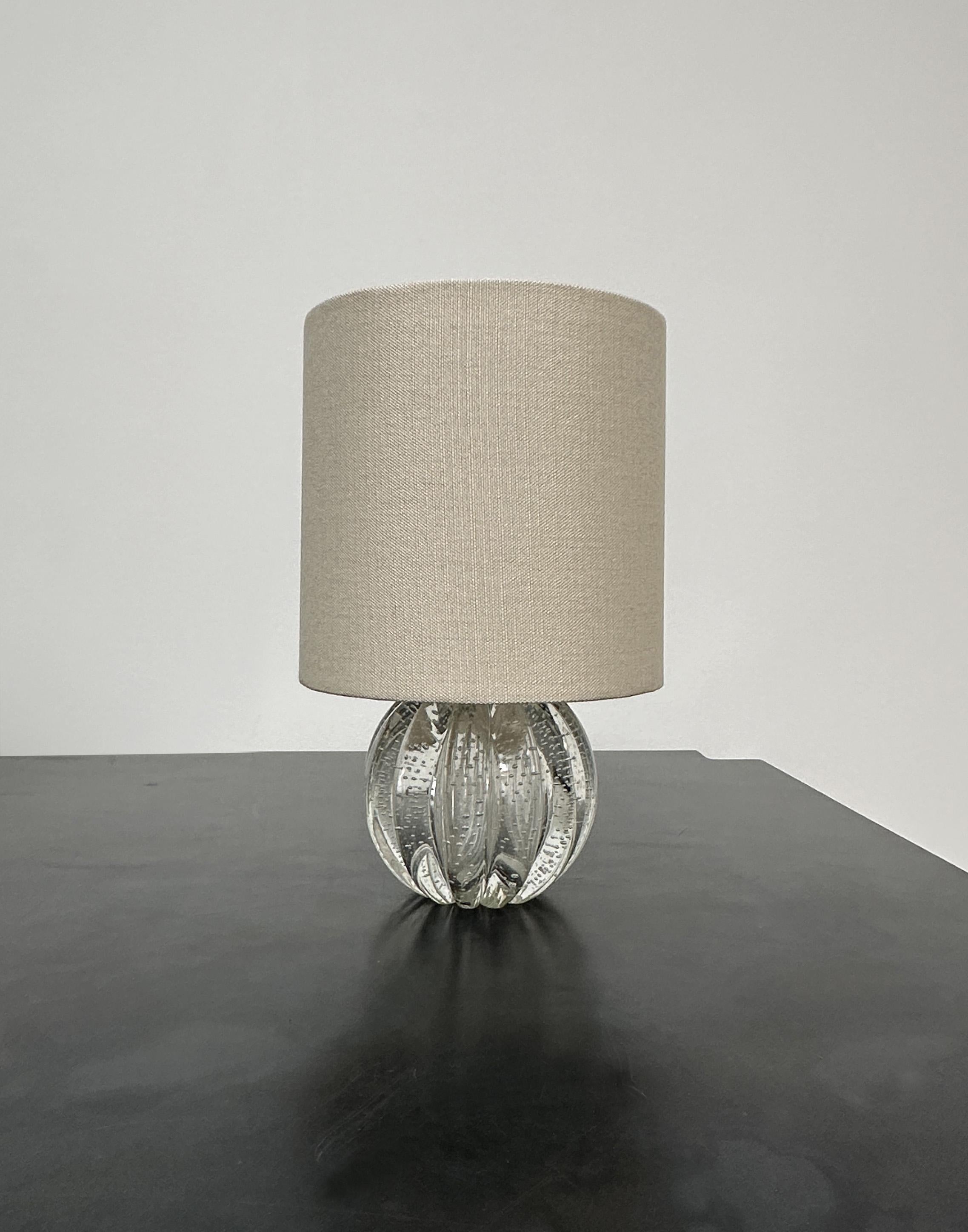 Petite Murano Glass Table Lamp In Good Condition In Los Angeles, CA
