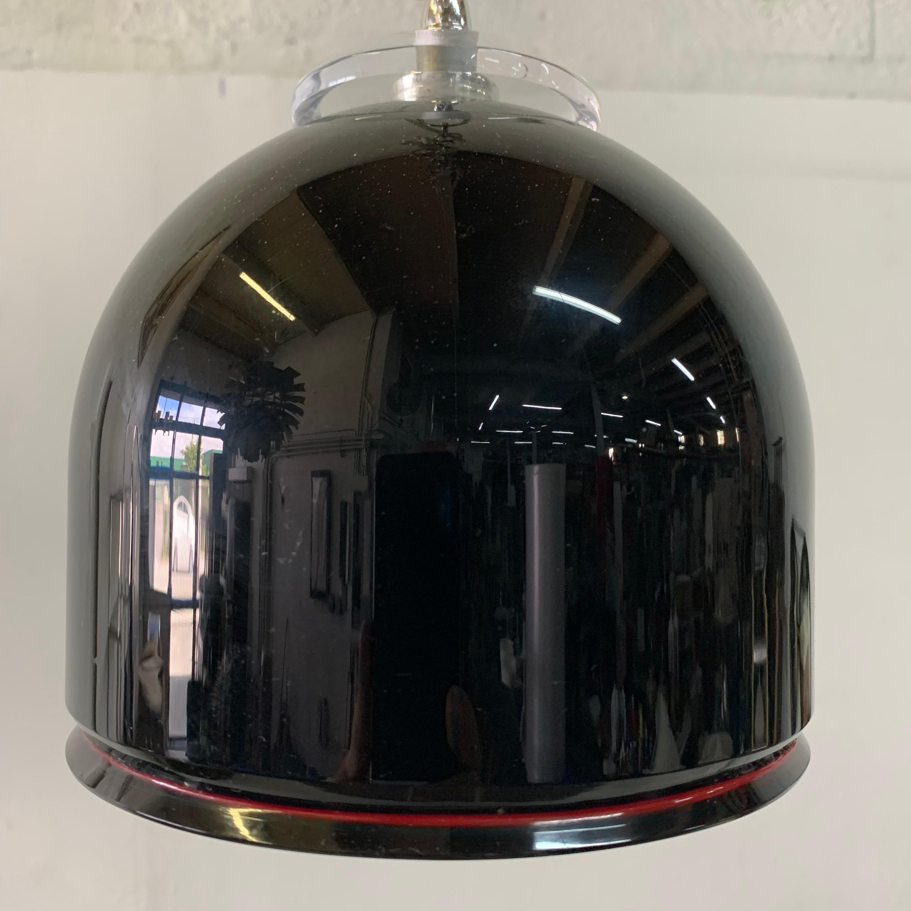 Petite lampe pendante de Murano par AV Mazzega en vente 1
