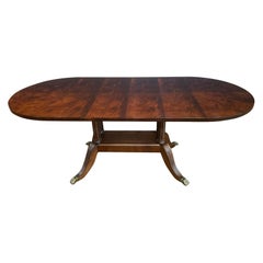 Petite Narrow Traditional Mahogany Dining Table