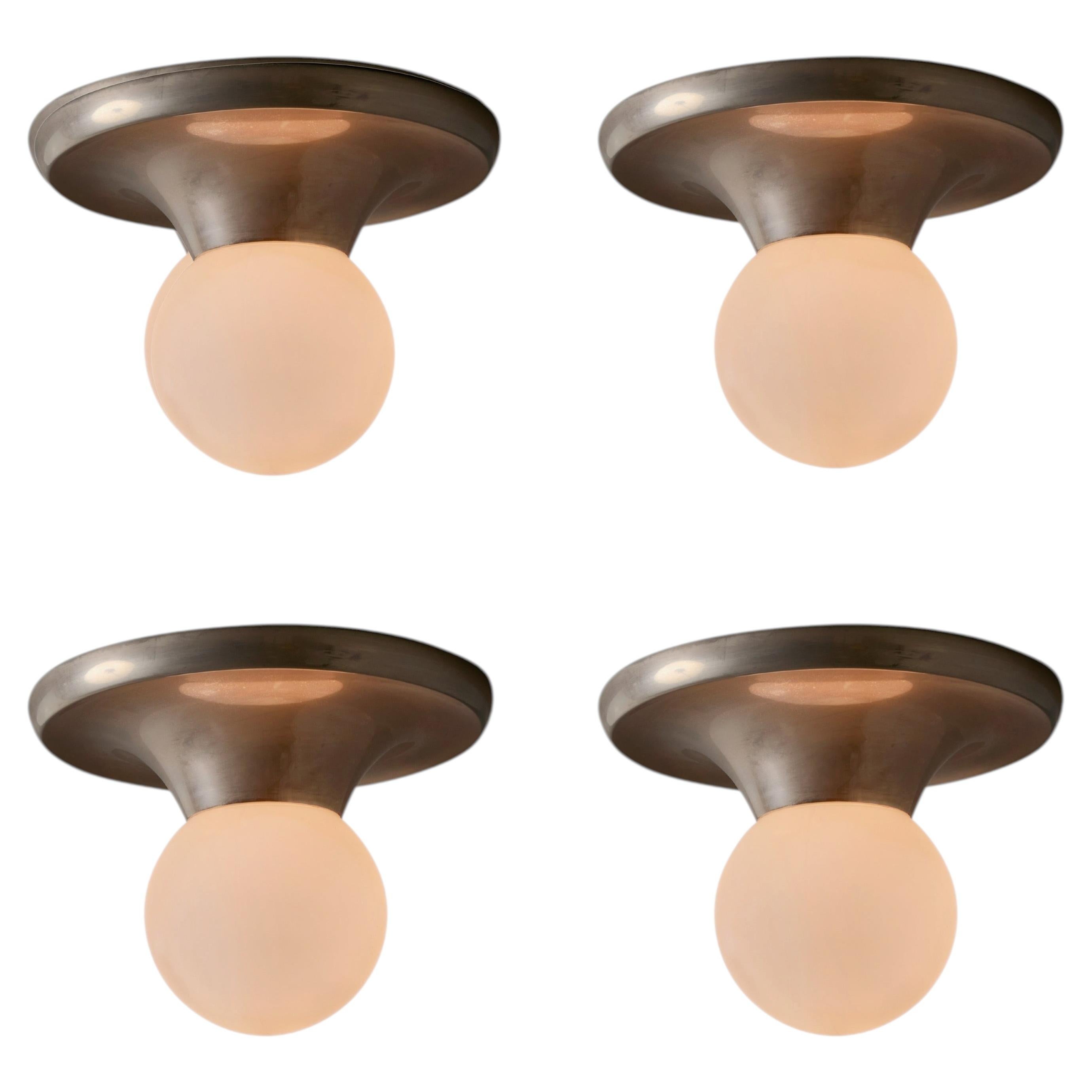 Petite Nickel 1960s Castiglioni 'Light Ball' Wall or Ceiling Lamp for Flos
