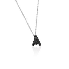 mini FLY Essential Necklace in 18K Black Gold - ECH JEWELRY