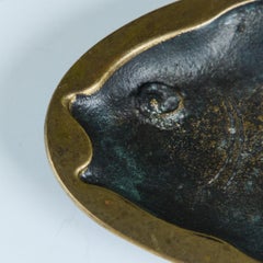 Petite assiette à poisson « Nordia » en bronze massif