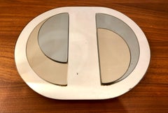 Petite Op Art Space Age Wall Mirror