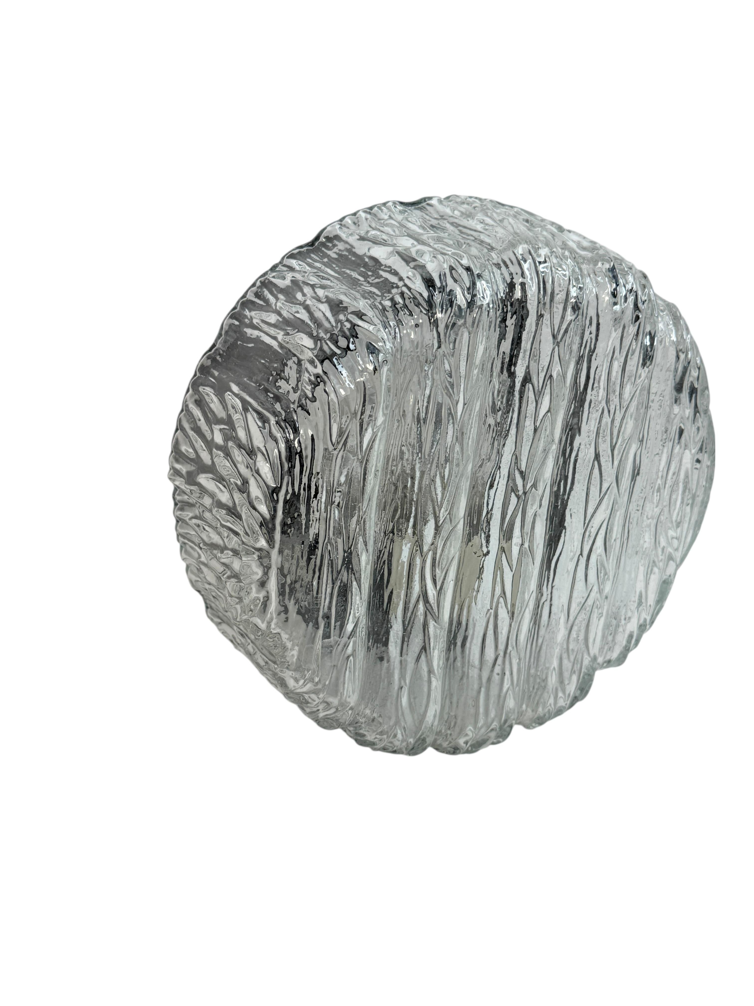 Tedesco Petite Organic Pattern Flushmount Ceiling Light RZB Leuchten, 1980s IP44 in vendita