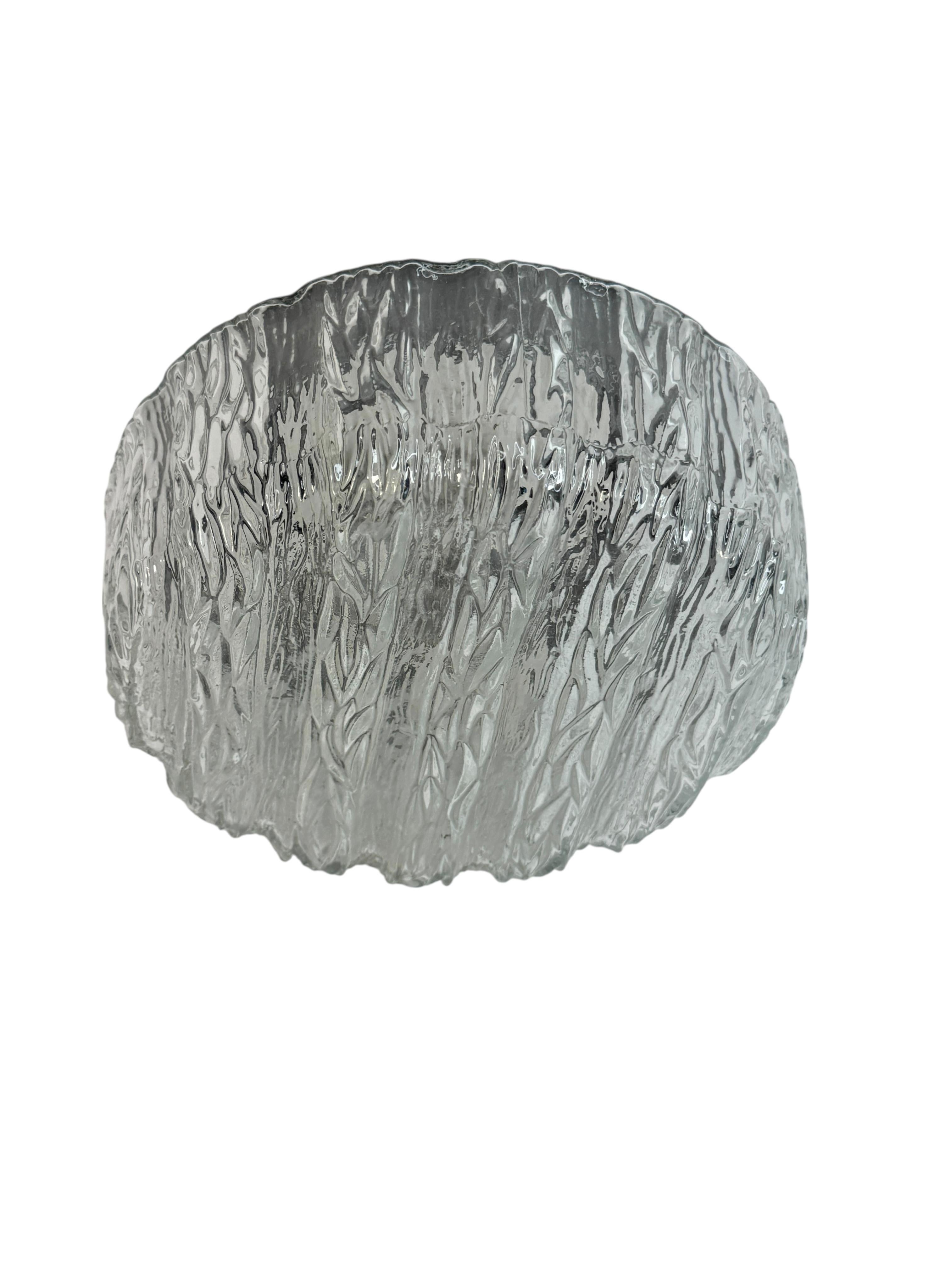 Petite Organic Pattern Flushmount Ceiling Light RZB Leuchten, 1980s IP44 In condizioni buone in vendita a Nuernberg, DE